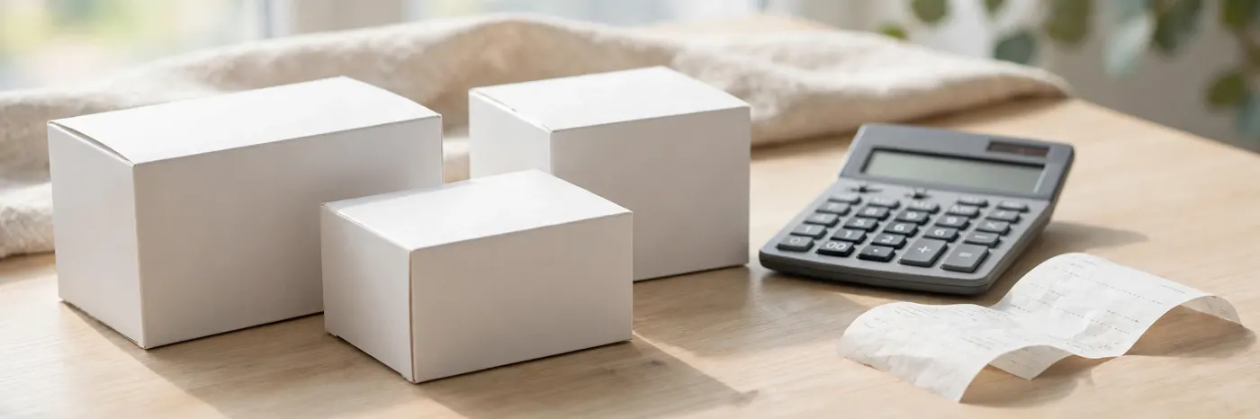 Prescription medicine boxes and a calculator on a table with a receipt
